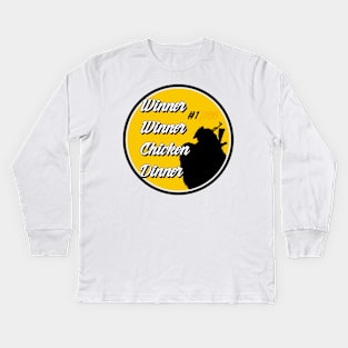 winner winner chicken dinner! Kids Long Sleeve T-Shirt